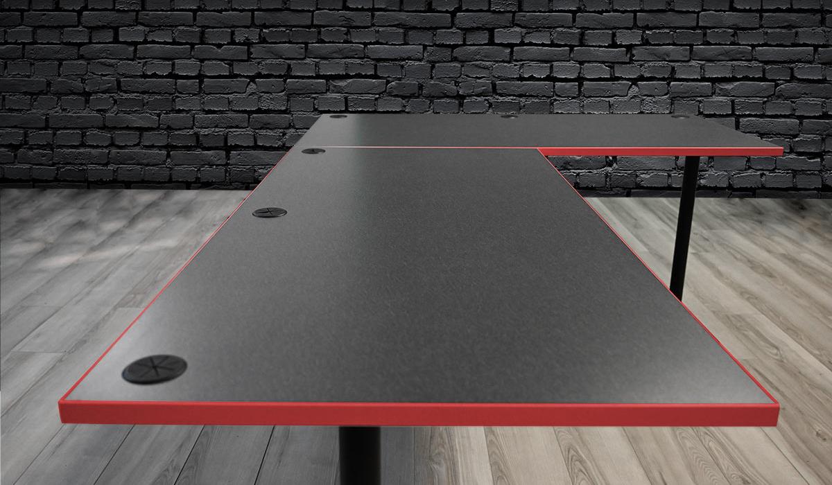 Gaming Table by Nova Esports with red binding